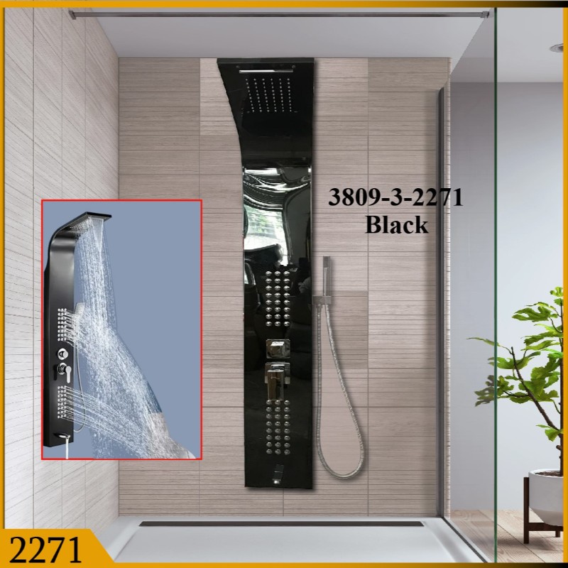 SHOWER PANEL SS 304 BLK (2271)